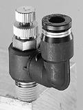 type, meter out Throttle valve Has one line Has one line