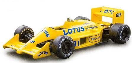Model Cars On of the latest 1/64 releases from Kyosho is a series of 24 Lotus Formula One cars