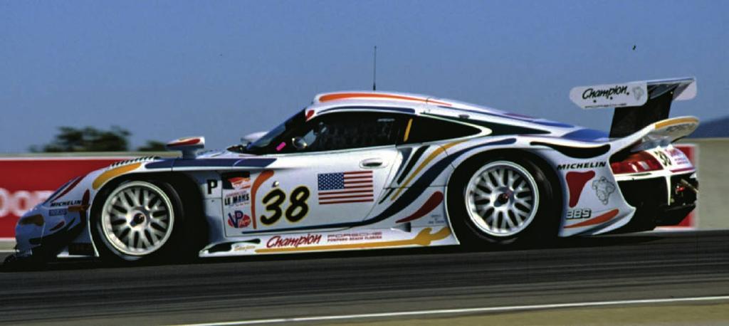 ] Below: The Champion Racing GT1 was driven in the American Le Mans Series by such notable drivers as