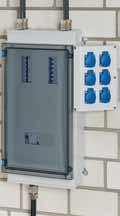 Lighting Modular distribution board system Pre-assembled with vertical busbar system Free for use with devices of different manufacturers and brands Power supply wisilicone- and halogene-free