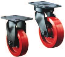 GT Series Medium to Heavy Duty Castors: 400kg - 1270kg A Medium to Heavy duty range of Castors with single ball bearing swivel head, induction hardened journals and grease nipple.