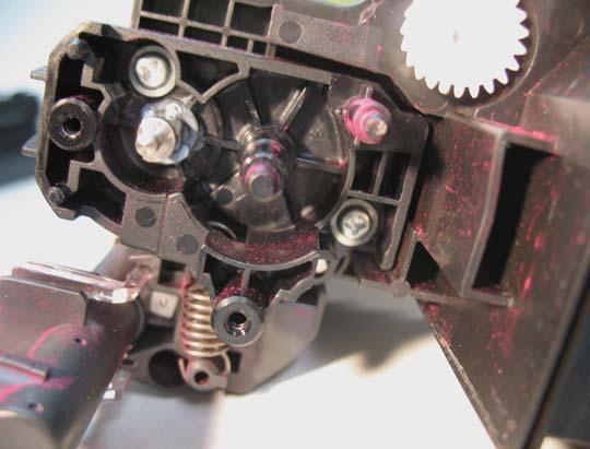 Now remove the gear train directly behind it.