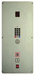 A traditional emergency telephone, located in a separate recessed metal box, is also available.