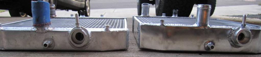 This new high capacity Civic Radiator boasts 35% better cooling over the old one and is almost ¾ thicker which allows more coolant to be used in the system (see photo below).