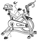 ADJUSTING THE RESISTANCE To adjust the exercising resistance on the complete spinning bike by the brake knob (31) of brake system, and then simply loosen (-) or tighten (+).