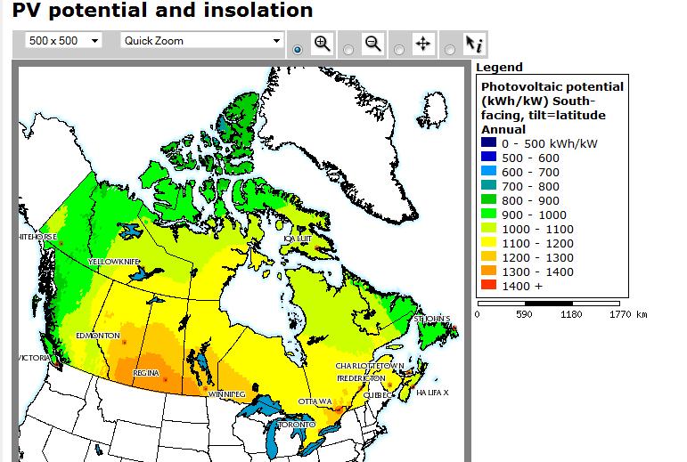 However, Canada s solar climate is the sum of 12 months of weather.