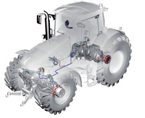 VarioGrip tyre pressure regulation system Full traction with VarioGrip Fully integrated that is VarioGrip Fendt offers VarioGrip, the first factory-installed tyre pressure regulation system that is