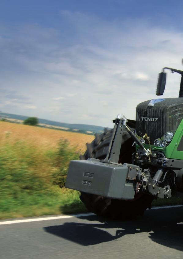 The Fendt 900 Vario for transport Get to your destination faster and haul more 60 Speed is a must for transport work exactly the right thing for the new 900 Vario with a top speed of 60 km/h.