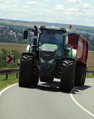 The Fendt 900 Vario for transport Innovative combination of safety, speed and comfort Haul 37 tonnes more a day The 900 Vario has a top speed of 60 km/h at an engine speed of only 1,750 rpm, which