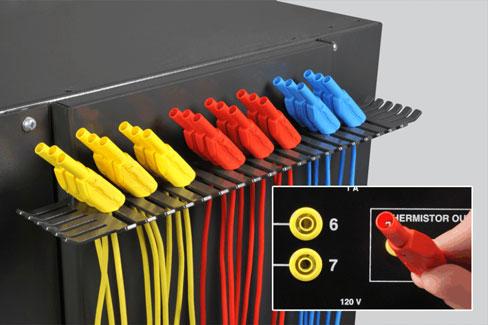 SMART GRID TECHNOLOGIES TRAINING SYSTEM MODEL 8010-C Safety Connection Leads Most connections in the system are made using flexible PVC-insulated leads terminated with 4-mm safety banana plugs.