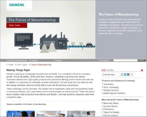 Siemens Industry Automation and Drive Technologies in the WWW Appendix Information and Ordering in the Internet and on DVD A detailed knowledge of the range of products and services available is