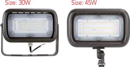 exterior. Our LED flood light delivers outstanding brightness, effciency and longevity.