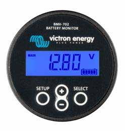 The BMV-702 features an additional input which can be programmed to measure the voltage (of a second battery), battery temperature or midpoint voltage (see below).