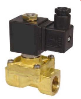 Solenoid Valves Two Way Normally Closed Direct Acting Solenoid Valve Product Number 20 640 to 20-646 Two Way Normally Close Direct Acting Lift Assisted Piston Solenoid Valve With Spring return