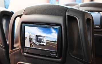 Multimedia screen at the back of seats, 19 foldable LCD display and kitchen concept will make your passengers