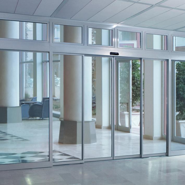 economaster EMT / EMT-F telescopic sliding door For maximum passage widths in minimum space Fast opening, large entrances Telescoping sliding doors are ideally suited to achieving a broad passageway