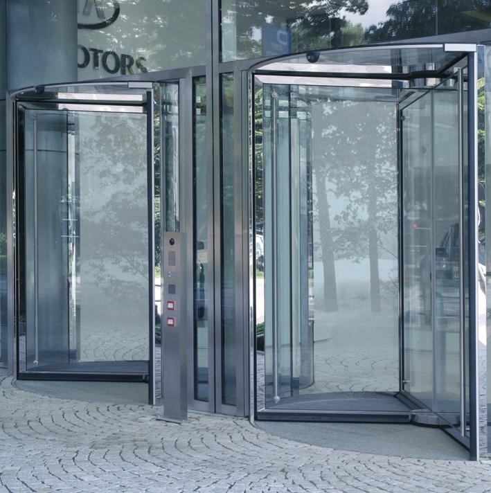 GGG all-glass revolving door Perfect integration of the entrance area into glass façades Sophisticated and inviting All-glass revolving doors are not just functional, but exceedingly presentable.