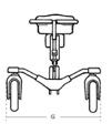 center plate Hand bar, seat and back support Hand bar, seat and back support Safety belt Safety belt Pony Size 0 Size 1 Size 2 Size 3 cm (inch) cm (inch) cm (inch) cm (inch) Seat height (L) 24-38