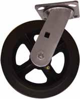 Heavy Duty Swivel Plate Casters Specifications: Heavy Duty casters, up to 1,500 lb. (680 kg), are used for commercial and industrial applications.