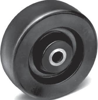 Rubber s Rubber tread bonded to steel core. Heavy duty rubber tread design provides maximum floor protection and quiet operation. Ideal for all rolling surfaces. includes bearing.