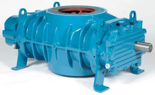 S2H Series Blowers Range 25 CFM to 5600 CFM for pressure to 15 PSIG or vacuum to 15" Hg.