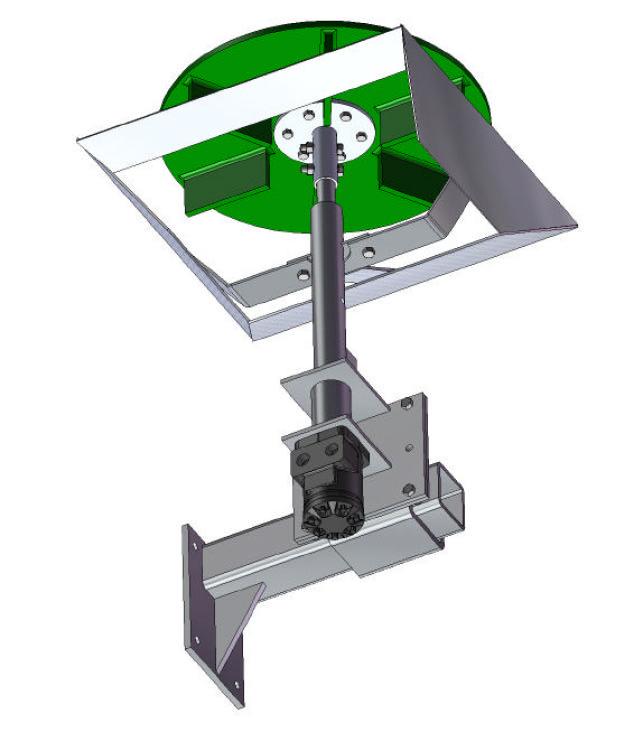 The spinner assembly can then be attached to the spinner support using four 3/8-16NC x 1 grade five fasteners and lock nuts.