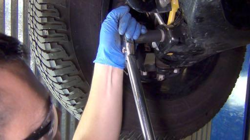 Tighten the driver side sway bar