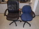 MONITOR 24 2 X ASSORTED OFFICE CHAIRS, GAS