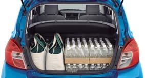 Large shopping bags and 96 500 ml sized bottles 1,221 1,429 mm Rear seat