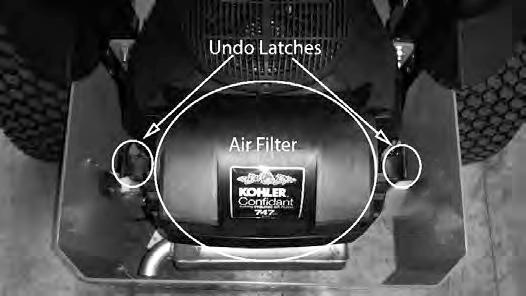 KOHLER CONFIDANT (CONTINUED) The air cleaner is the engine s only defense against damaging foreign particles.