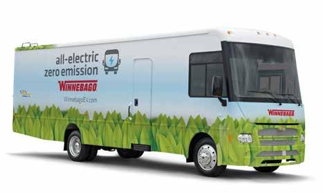 Introducing the commercial vehicle industry s first All-Electric Zero Emission Battery Winnebago Available on our J38S and J33S Class A commercial platforms, this 100%