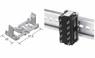 ACCESSORIES RELAYS MOUNTING BOARD DIMENSIONS (Unit: mm inch) Mounting hole diagram 8.4.74 -DIA. HOLES 3. -DIA. HOLES.6 8.4.74 5.984 Panel cutout 57..5 Tolerance: ±. ±.4 3..93 Part No.