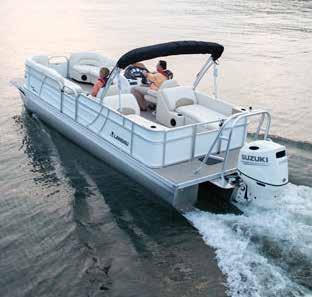 Competitively priced, each pontoon is loaded with standard equipment