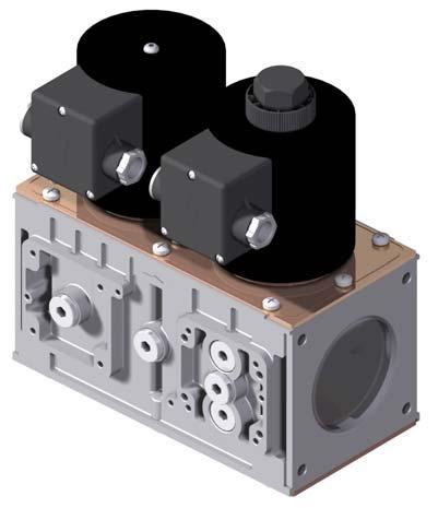 The VQ400M offers flexibility to mount accessories like valve-position indicator, pressure indication switches, vent-valves or by-pass valves at several positions at the gas valve,