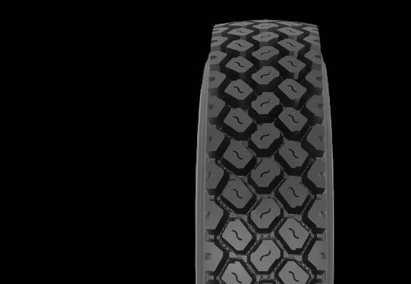A rugged drive tire designed for off-highway operations.