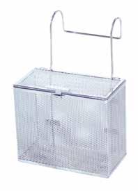 Basket URWB-1 URWB-2 Description Small Parts Basket, 316L Stainless Steel, Bead Blast Finish, Placement on tank bottom, Non-stacking Fittings