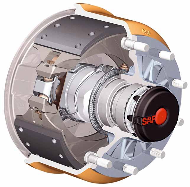 Product SAF MODUL Download-Version XL-AS11458SL-en-DE Rev A 0812 Page 7 Head unit drum brake The SAF Hub-Unit is a compact assembly of hub and bearing.