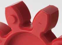 STARFLEX Jaw Couplings with a Simplified Structure Power is transferred by the polyurethane elastomer with the elastic force of rubber, which has superior vibration and shock