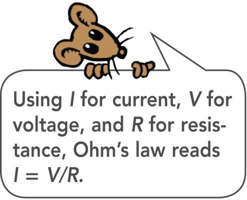resistance of 1 ohm will produce a current of 1 ampere.
