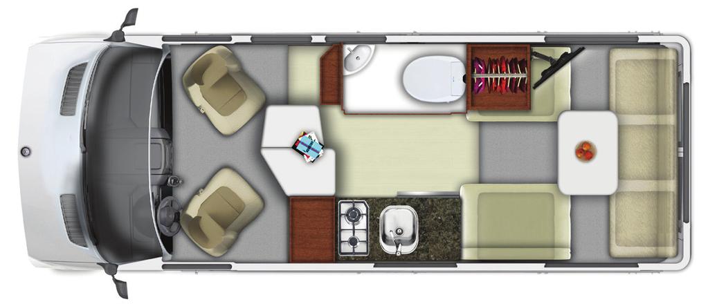 Floor plans Take a step into your beautiful new 190 Popular by Roadtrek.