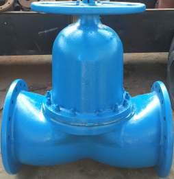 Sure closure. 7. Streamlined fluid flow. 8. Parts are interchangeable. Standard Rising Spindle The KLEP WO-TYPE DIAPHRAGM VALVE consists of several parts.