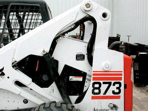 ATTACHING TELE-SAW TO TELE-BOOM 1 2 Figure 1. STEP 1 3 A. Run Universal wiring harness up the left arm of the skid steer, following the factory wiring harness (item #1). See figure 1. B.