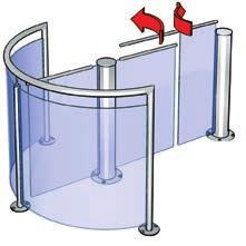 Waist Height Turnstiles HTS-E03 HTS-M01 specifications HTS-M01 Waist Height Turnstiles Standard units HTS-M01 Construction Finish Material AISI 304 stainless steel / toughened safety glass, 3/8" (10