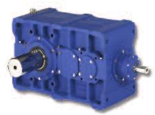 Power capacities available up to 235kW. Parallel and taper output shaft mounting.