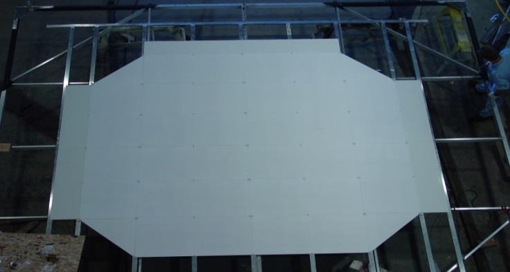 10. Lay the white spot out on the Main Floor, panels up, on top
