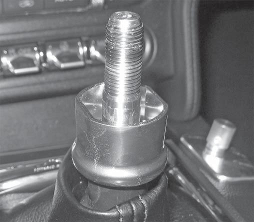 Inspect the threads on the shift-lever for debris and remove any if found.