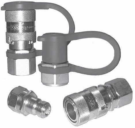 High pressure CL Series max Inter- Steel 1/4" 1 MPa -3 C NBR Manual Flat-faced No Ball locking BSPP changeable + 1 C (nitrile) poppet mechanism with similar with security models Main characteristics