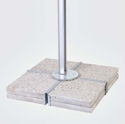 5 (33-1/2" SQ x 4-1/4") Weight: 140 kg (310 lbs with 8 standard