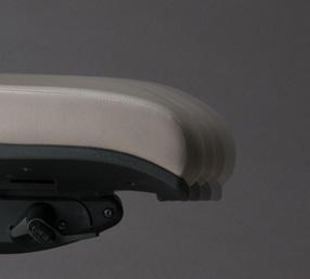 Ergonomic contouring of the seat shape and high-resiliency PressureCast foam result in the most