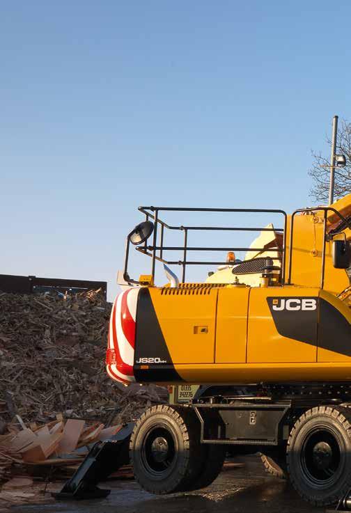 THE ALL NEW JS20MH THE ALL-NEW JCB JS20MH WHEELED MATERIAL HANDLER IS BUILT TO TAKE HARSH ENVIRONMENTS AND TOUGH APPLICATIONS IN ITS STRIDE. IT S TAILOR MADE FOR WASTE AND RECYCLING, IN OTHER WORDS.